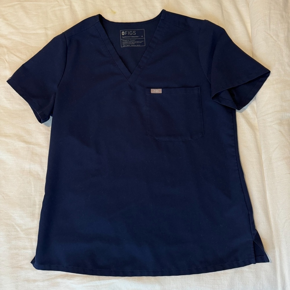 Figs Catarina Top - Navy Blue Medium